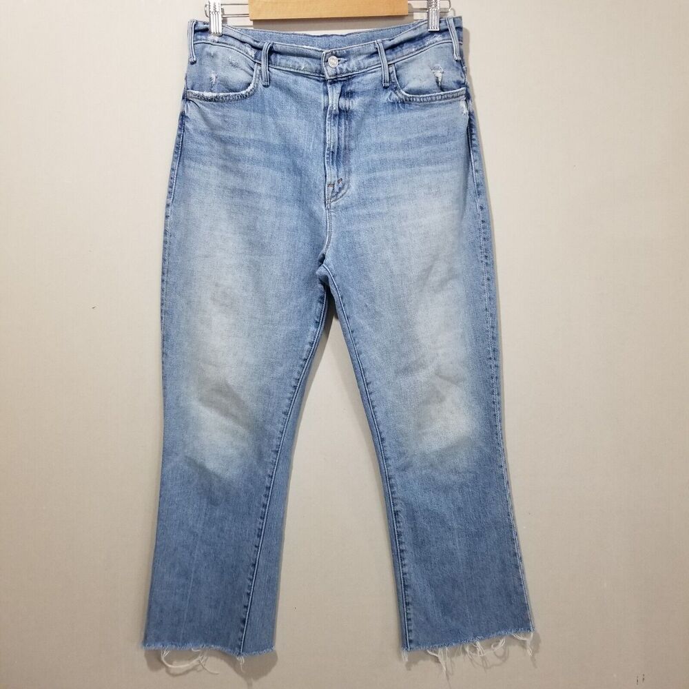 MOTHER Jeans 33 The Hustler Ankle Fray On The Ropes Superior $258